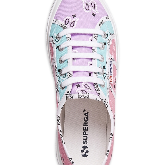 Superga Bandana Mix Print Canvas Shoes - Picture 2 of 4